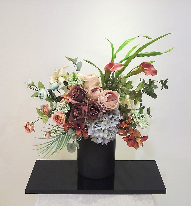 Natural Wind Artificial Flower Table Flower ─ Indoor Decoration - ของวางตกแต่ง - พลาสติก 