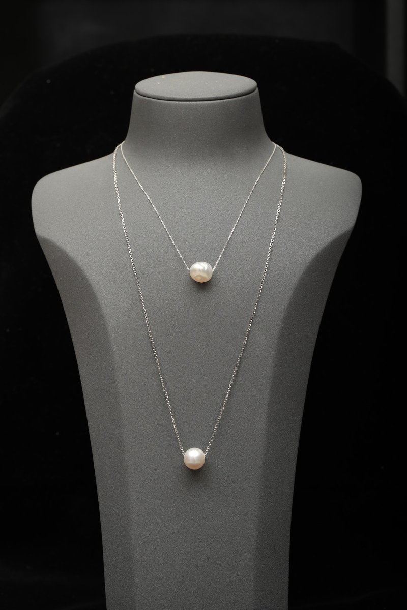 White South Sea Pearl Necklace - 14k - สร้อยคอ - ไข่มุก ขาว