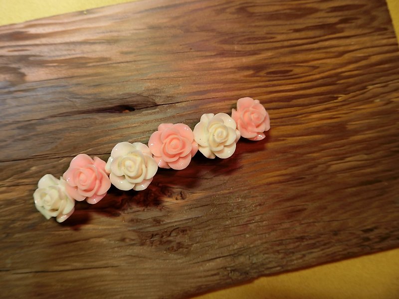 花シリーズ - シークレットガーデンスプリングクリップ-D（L） - ヘアアクセサリー - その他の素材 多色