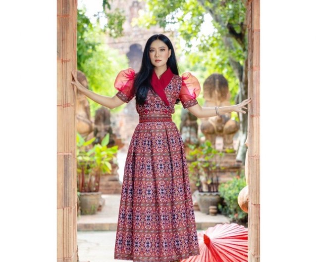 Beautiful women s dresses casual Thai dresses premium products Shop 1987 One Piece Dresses Pinkoi