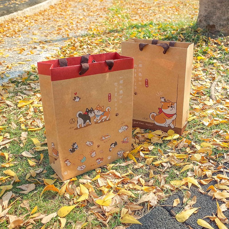 Shinosuke / Gift Paper Bag - Storage & Gift Boxes - Paper Khaki