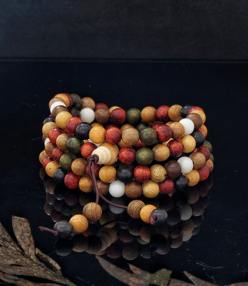 Wood Beads 15 6mm 108pcs bracelet - Bracelets - Wood 