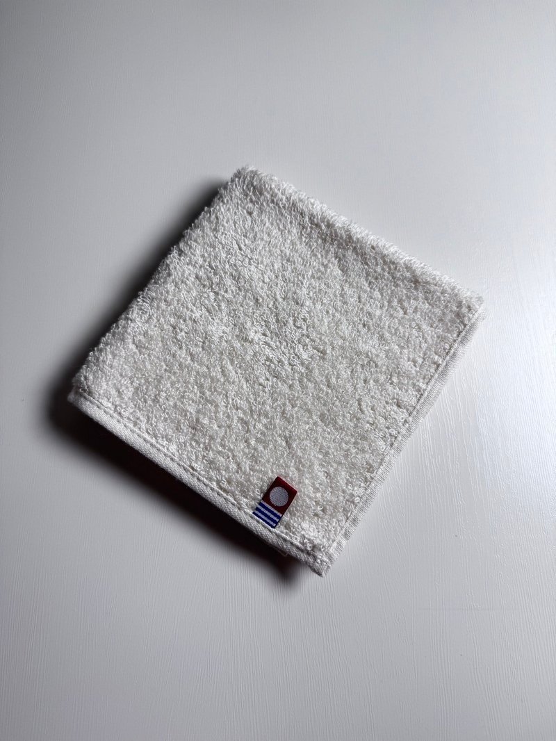 Japan Paddy Happy Handkerchief Organic Standard Imabari Square Handkerchief Off-White - Towels - Cotton & Hemp White