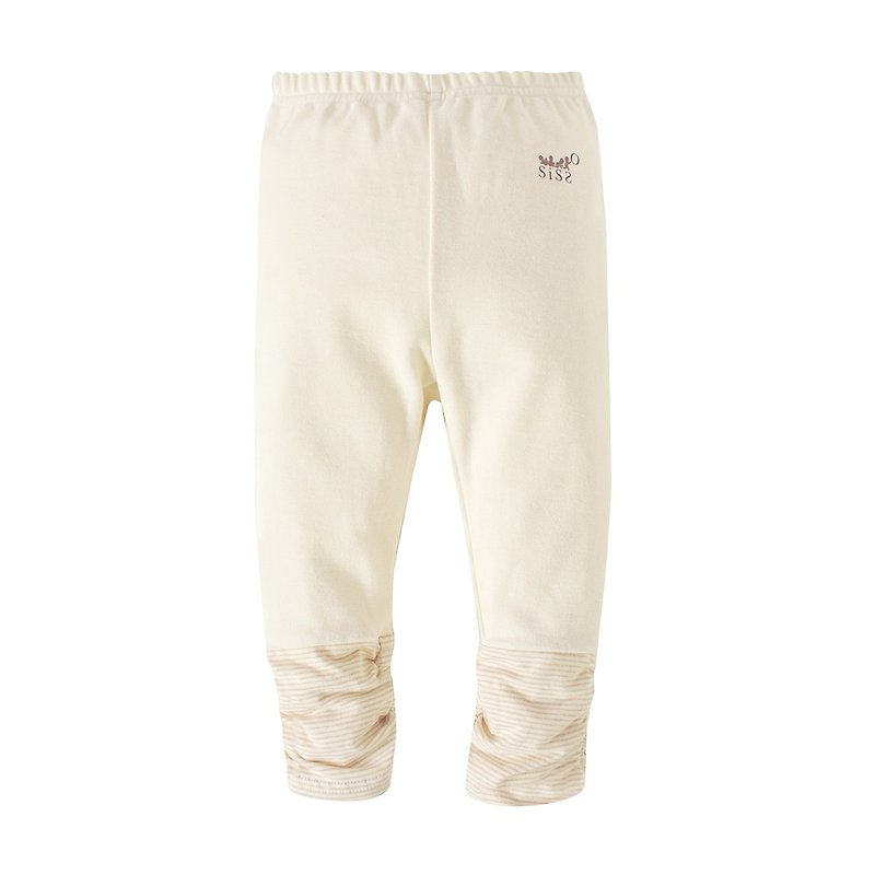【SISSO Organic Cotton】Organic cotton toddler all-match leggings 12M 2A - Pants - Cotton & Hemp White