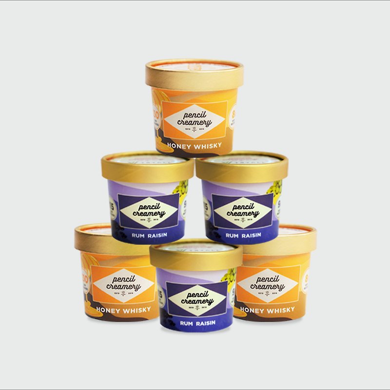 PENCIL CREAMERY - Alcohol Control Must BUY Protein Ice Cream 6 into the group - ไอศครีม - กระดาษ สีใส