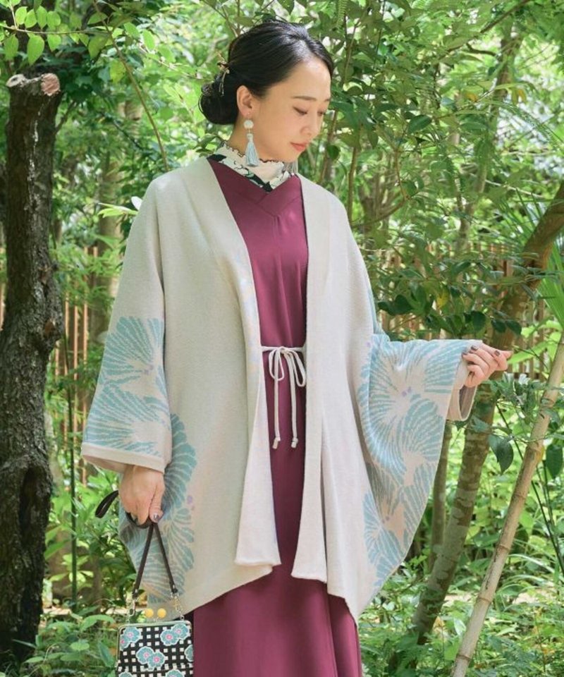 【熱門預購】銀杏圖紋和風羽織  (6色) 75J-1303 - 洋裝/連身裙 - 棉．麻 