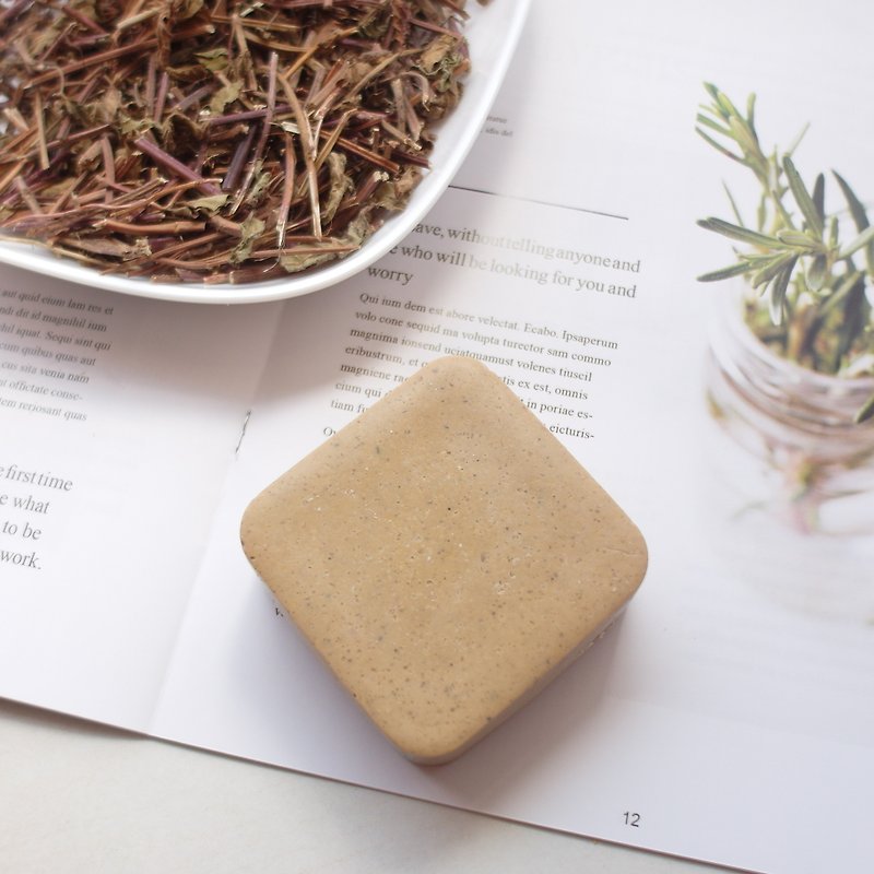 Mint grass skin-friendly soap is suitable for shampoo, bath, face, normal and medium oily skin - クレンジング・メイク落とし - 寄せ植え・花 