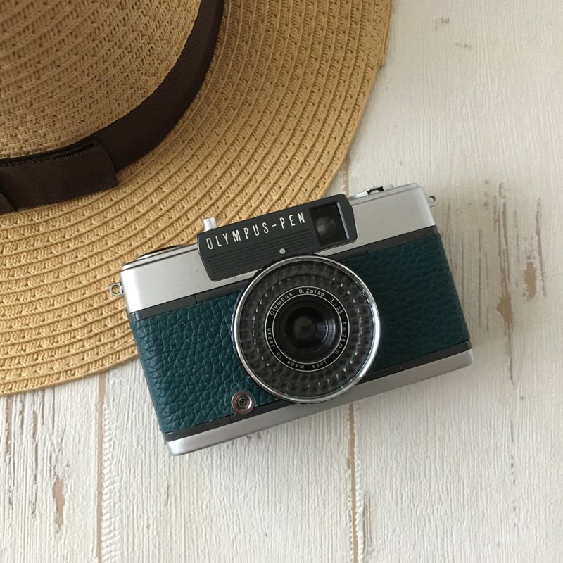 Restored & Tested - Fully Functional | Olympus PEN EE-2 Film Camera | Green - Cameras - Other Metals Green