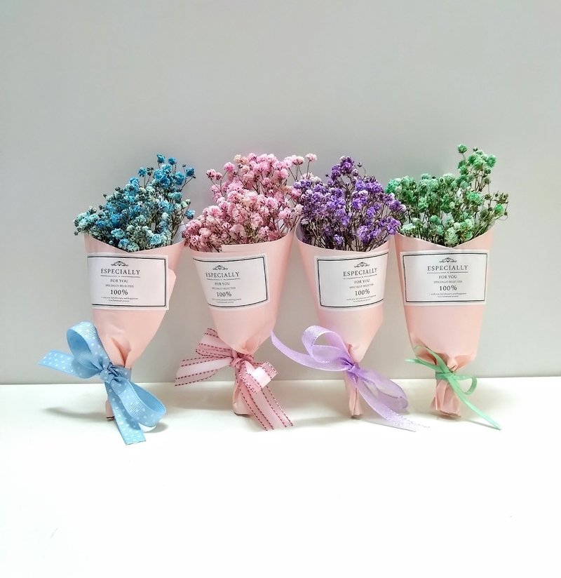 Mini slap big/dry small bouquet Valentine's day girlfriends birthday commemorative confession graduation wedding small things - Dried Flowers & Bouquets - Plants & Flowers Pink