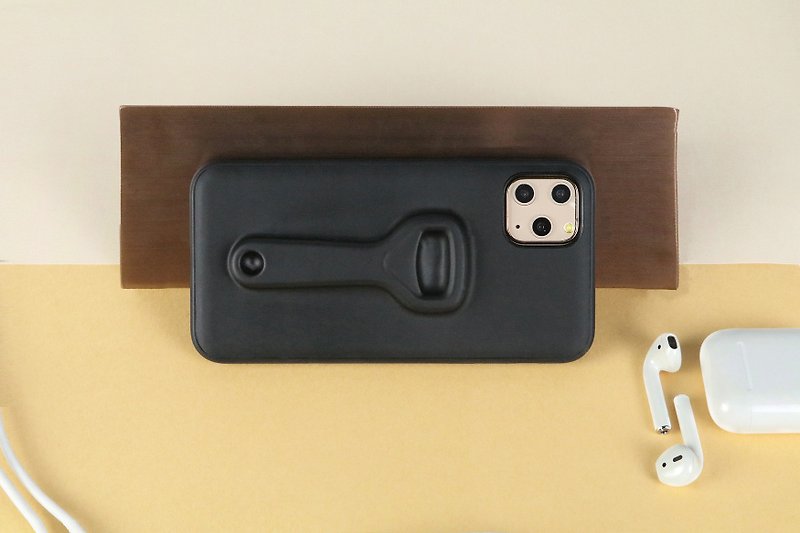 VFマットアップル携帯ケースiPhone11携帯ケースニッチ立体栓抜きパターン - スマホケース - その他の素材 ブラック