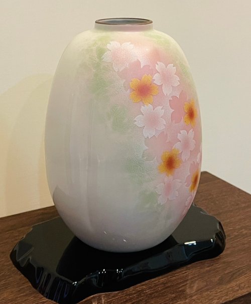 九谷焼　花瓶 花瓶（8号） 青手鳳凰図 [ 福田良則 ]