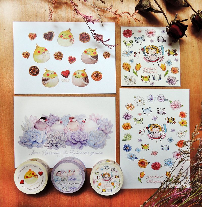 Hello spring paper tape gift set - อื่นๆ - กระดาษ สึชมพู