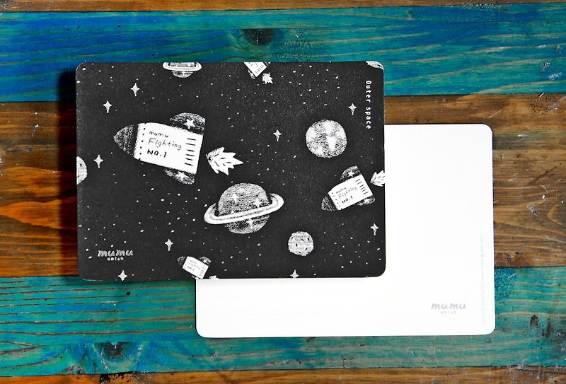 Mumu  Postcard - Outer Space - การ์ด/โปสการ์ด - กระดาษ หลากหลายสี