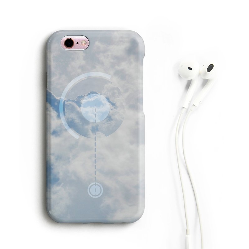 Cloud / calm Phone case - เคสแท็บเล็ต - พลาสติก สีเทา