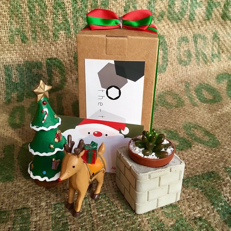 Christmas gift exchange! Brick chimney pot small fleshy ~ * - Plants - Cement Red