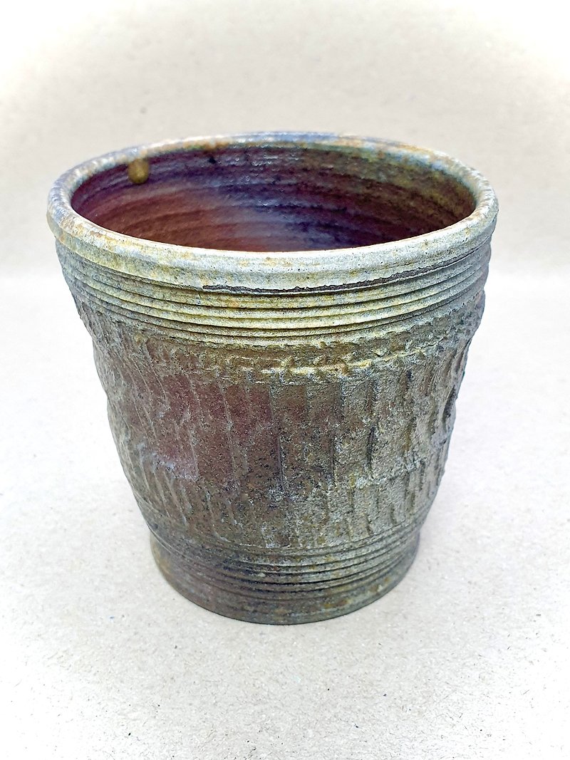 Handmade Firewood Tea Cup - Cups - Pottery 
