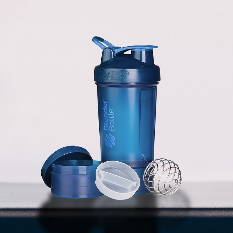 【Blender Bottle】ProStak - Navy - กระติกน้ำ - วัสดุอีโค สีน้ำเงิน