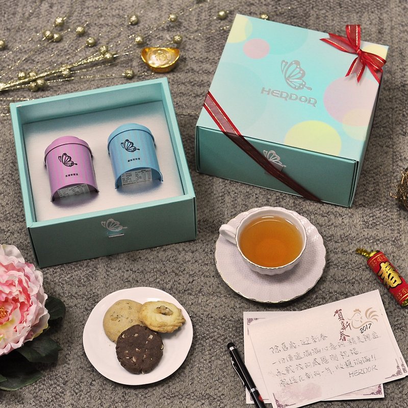New mining Ying florid gift (loose tea into the pot double) three combinations - each with two models [HERDOR tea tea gift box] - ชา - กระดาษ สึชมพู