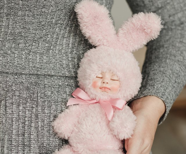 Buy Custom Bunny Toy Pink Stuffed Animal Bunny Art Rabbit Doll Online in  India 