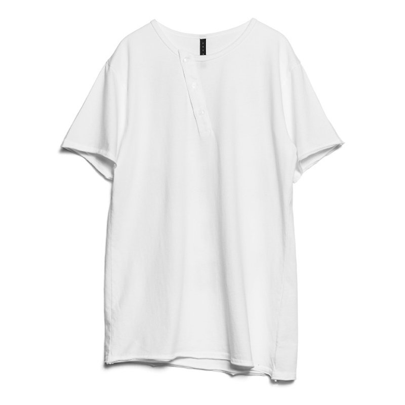 無駄なTシャツの叫び-白 - Tシャツ メンズ - コットン・麻 ホワイト