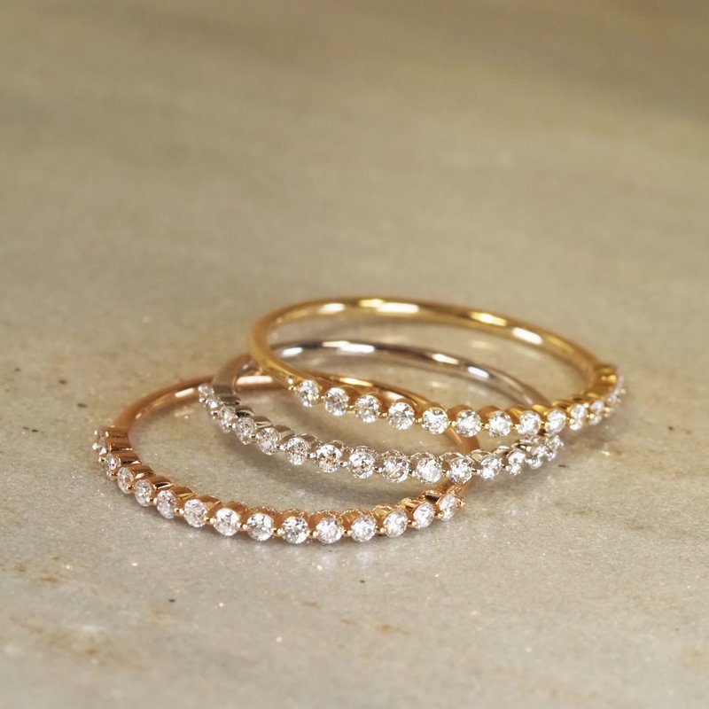 The Diamond Dot Ring | 18K Gold - แหวนทั่วไป - เครื่องประดับ สีเงิน