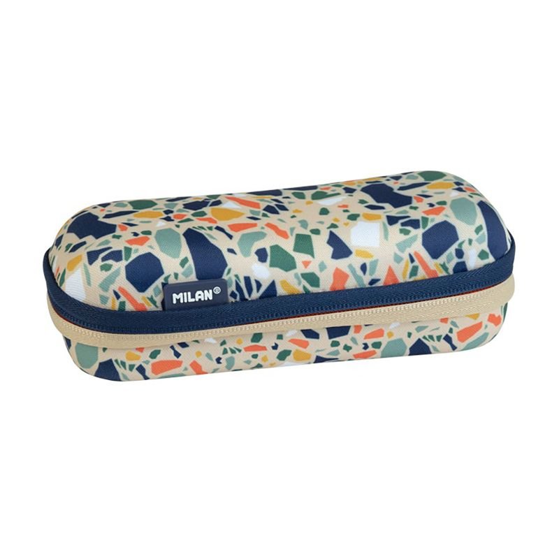 MILAN Hard Shell Pencil Case_Retro Tiles - Pencil Cases - Polyester Multicolor