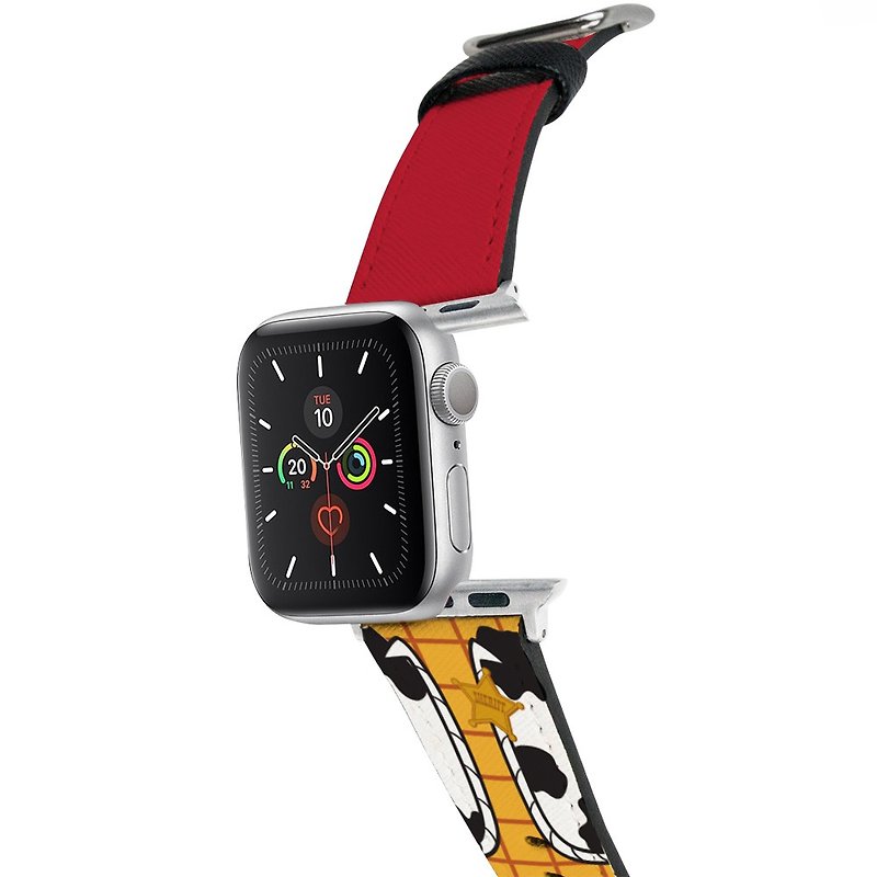 【Hong Man】Disney Apple Watchband - Woody - สายนาฬิกา - หนังเทียม สีส้ม