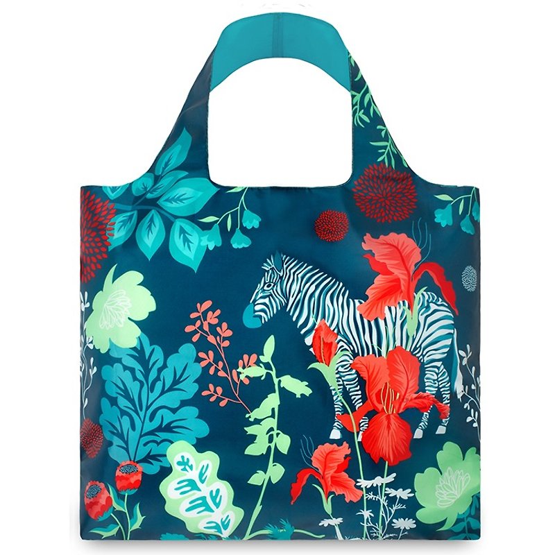 LOQI - Jungle Zebra FOZE - Messenger Bags & Sling Bags - Plastic Green