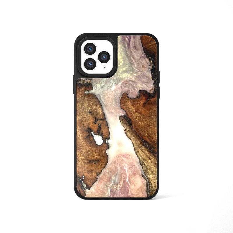 iPhone 13/14/15/16 epoxy wooden resin phone case - Styx IV - เคส/ซองมือถือ - ไม้ หลากหลายสี