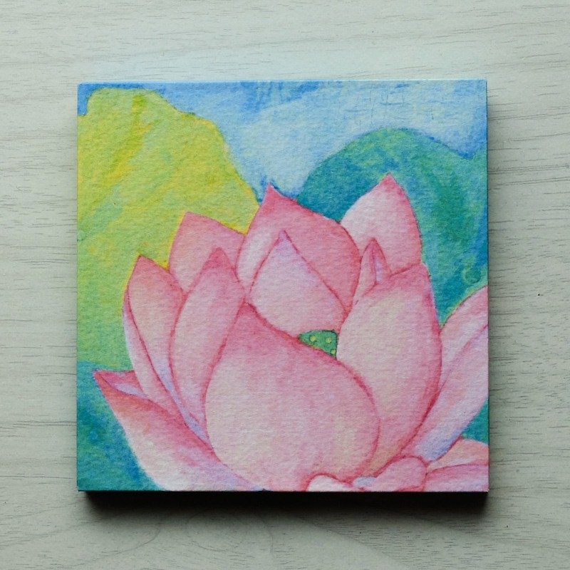 Mini panel No.65 / Water lily - Posters - Paper Multicolor
