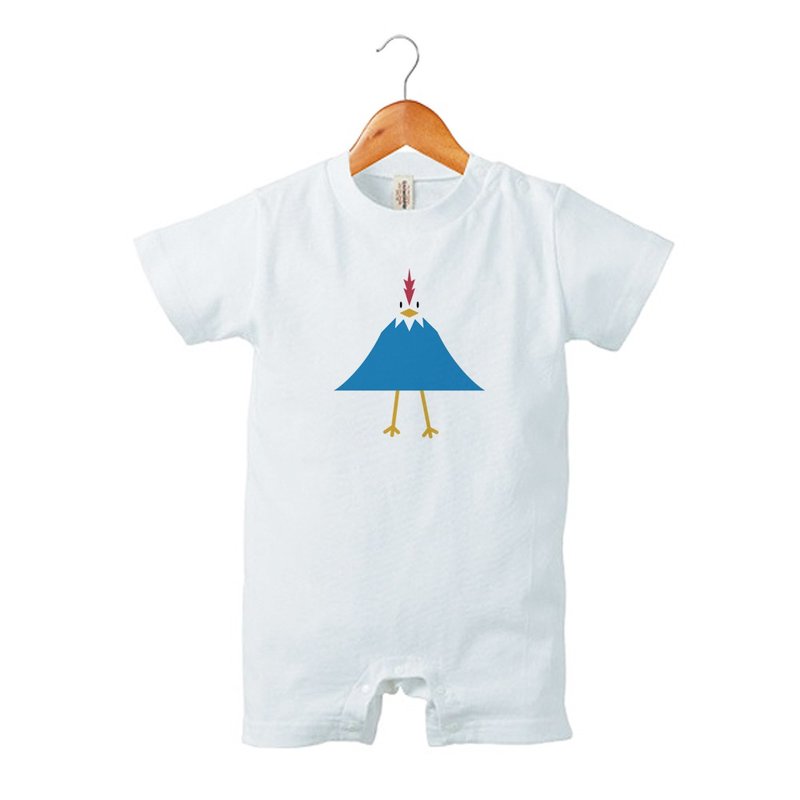 Fuji Bird #2 兒童連身衣 - 嬰兒連身衣/包被/包巾 - 棉．麻 白色