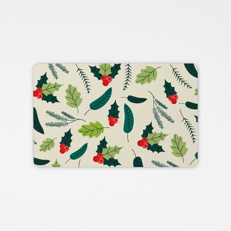 Mistletoe Leaf Pattern | Chip Leisure Card - Other - Other Materials Green