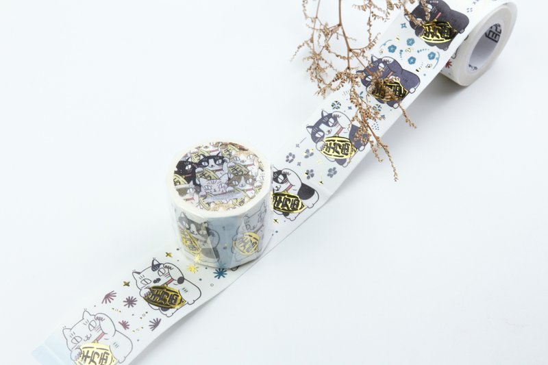 【Lucky Cat Army】Washing Paper Tape By Choc Ye - มาสกิ้งเทป - กระดาษ สีส้ม