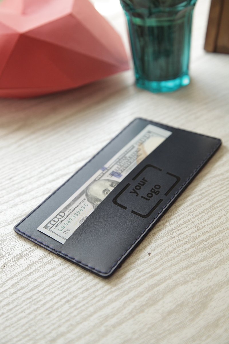 Check Holder, Eco Leather Check Presenter, FREE ENGRAVING - 其他 - 木頭 黑色