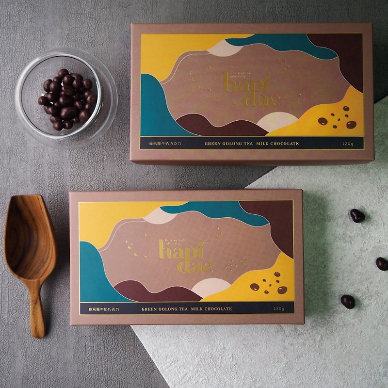 【hapidae】Green Oolong Milk Chocolate Tea Chocolate (30g*4 Packs)│Fast Shipping