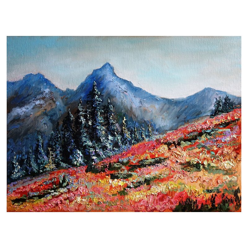 Great Smoky Mountains Painting Oil National Park Original Art Landscape Artwork