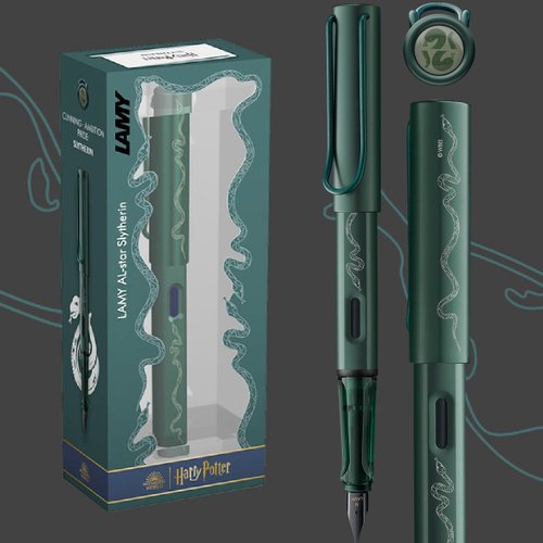 LAMY TAIWAN 官方旗艦館 【雷雕刻字】LAMY 鋼筆 限量/AL star-Harry Potter史萊哲林 綠色
