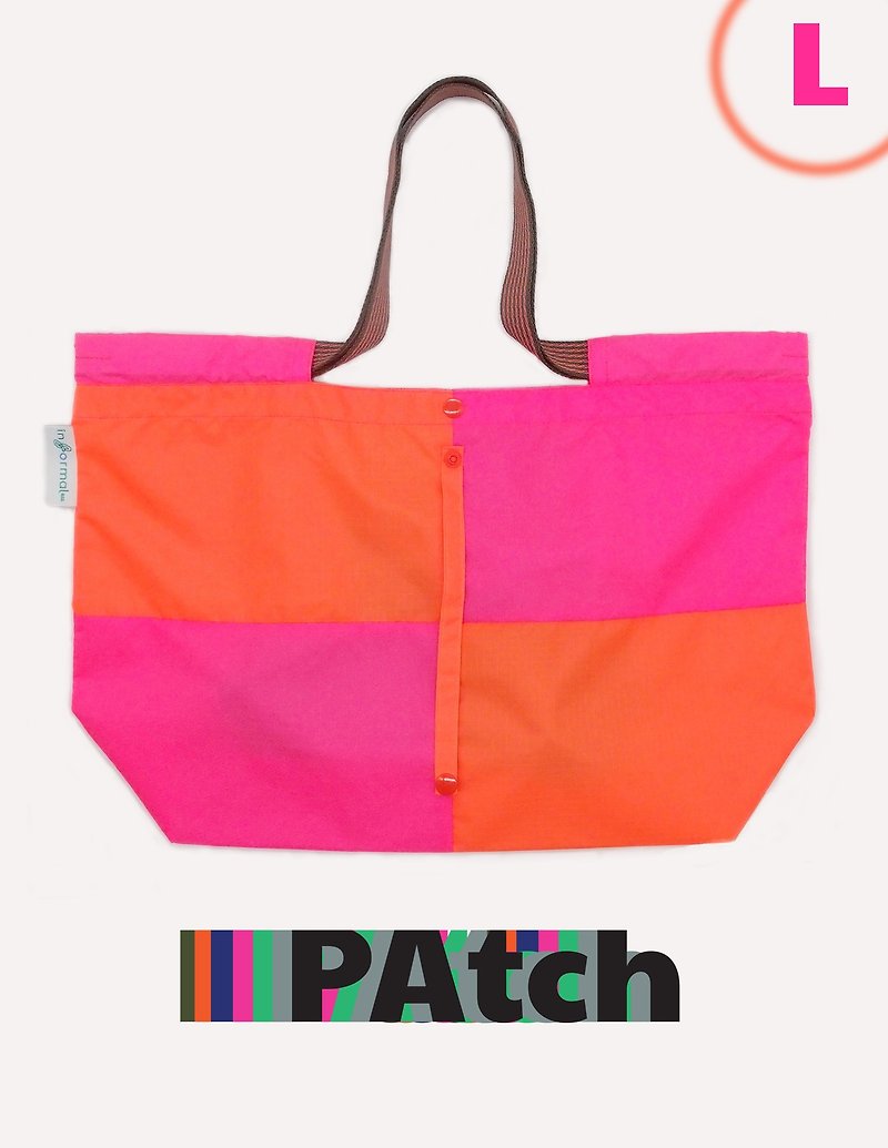 Shopper  PATCH - L Plum Informal Bag - Handbags & Totes - Nylon 