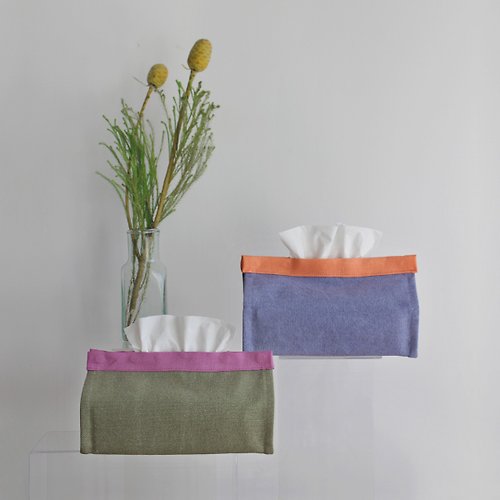 Goodafternoonwork Tissue Box / Pouch Case 家 點色彩 盒裝紙巾 包裝面紙 布套