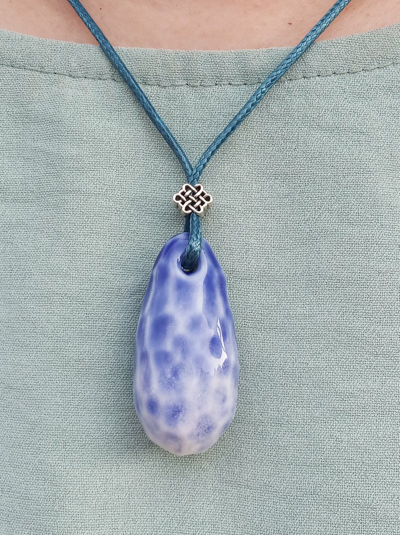 藝術作品精油項錬 (EO Necklace) - 項鍊 - 陶 