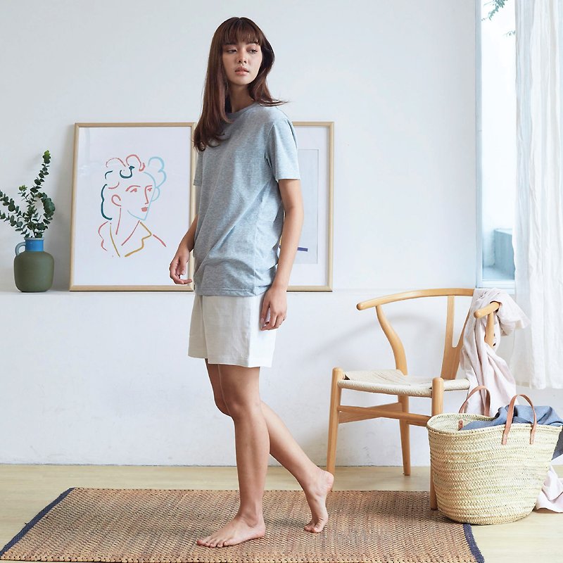 Linen Shorts - Loungewear & Sleepwear - Cotton & Hemp White