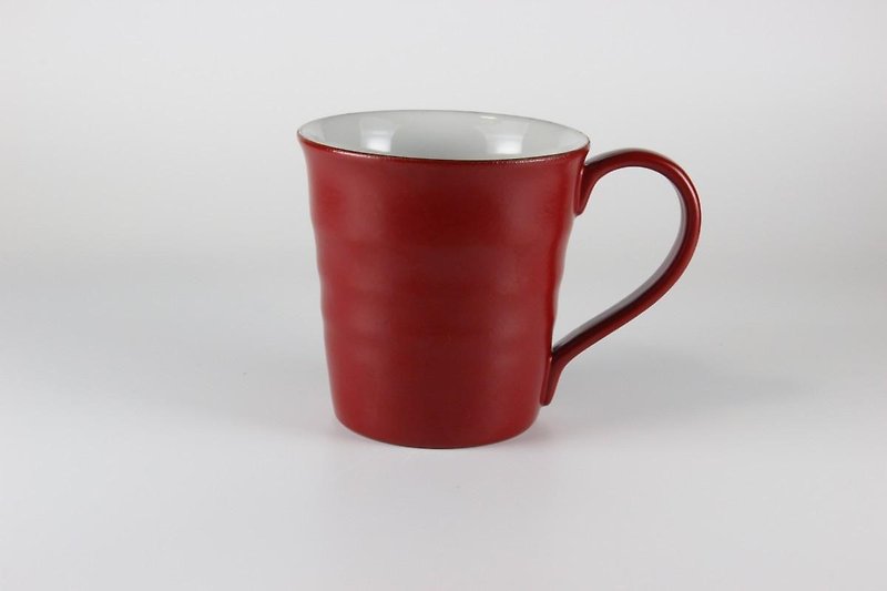 加雅美マグカップ　朱 - 咖啡杯/馬克杯 - 陶 紅色