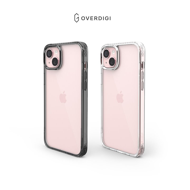 OVERDIGI iPhone 15 series V2 dual-material military-standard anti-fall transparent case | One-year original factory warranty | - เคส/ซองมือถือ - พลาสติก 