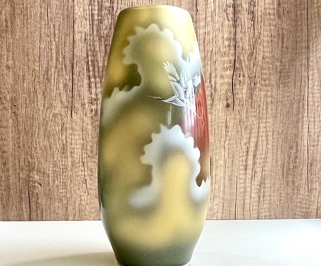 陶器　花瓶　富士五湖窯