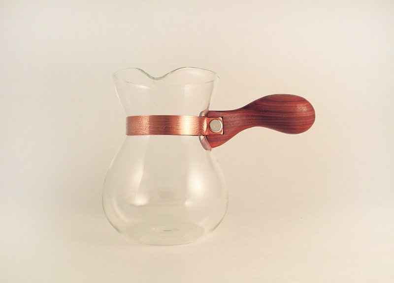 ‧La Rosee Coffee Maker with Wooden Feel-Side Handle Pot-ZAN Oriental Zen-Red Sandalwood Pre-order required - เครื่องครัว - ไม้ สีนำ้ตาล