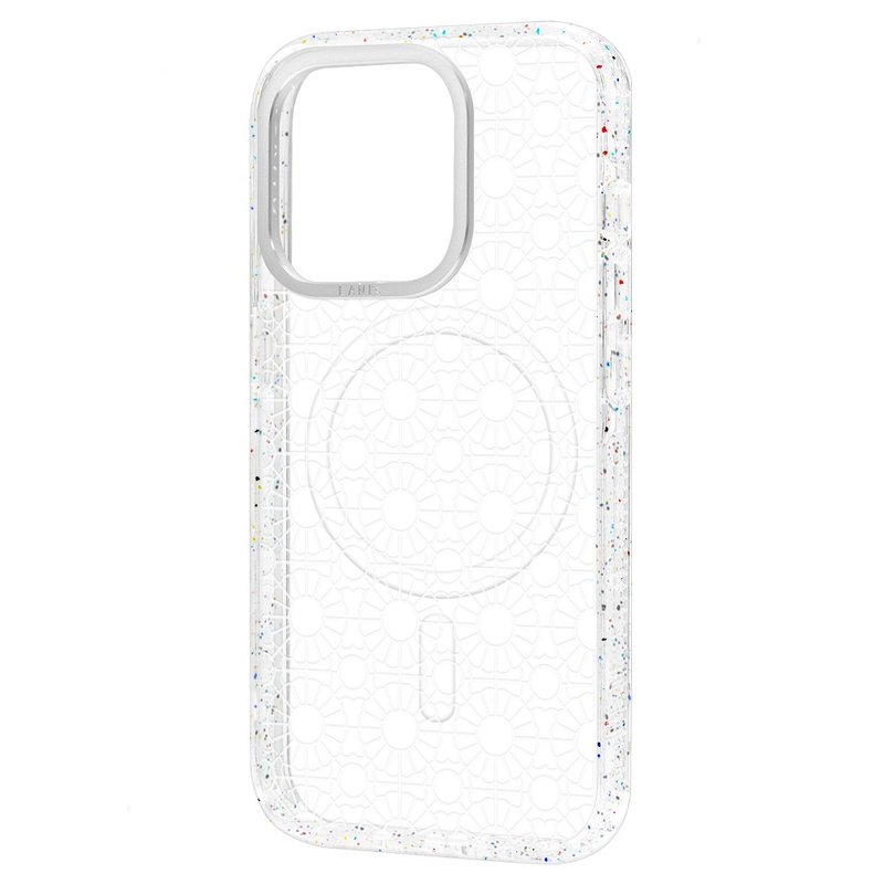 台灣花窗 復古太陽花 透彩框 iPhone 16 15 14 13 Pro Max 防摔殼 - 手機殼/手機套 - 環保材質 透明