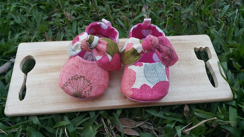 Flower girl baby toddler shoes (12cm) 【SB170904】 - รองเท้าเด็ก - ผ้าฝ้าย/ผ้าลินิน หลากหลายสี