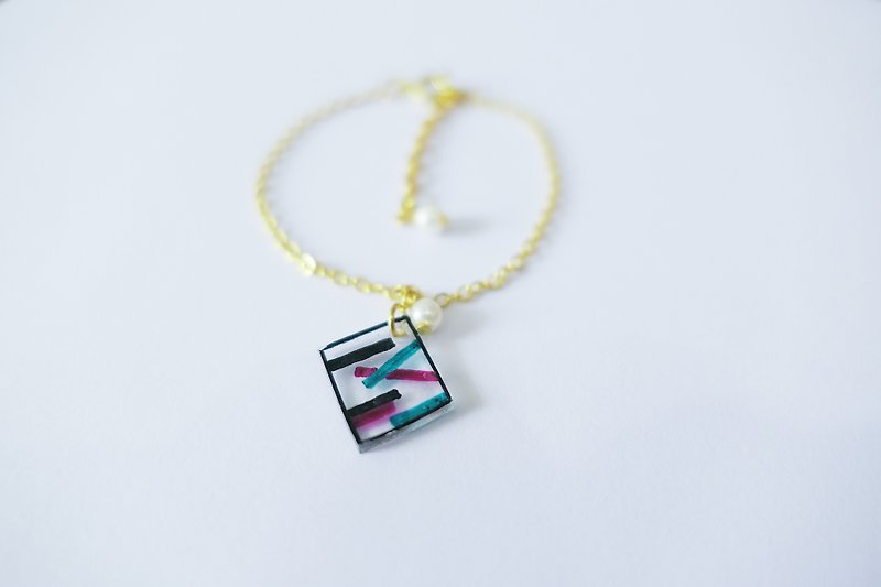 Minimalist Geometric Bracelet - Looking Through The Glass - Bracelets - Plastic Multicolor