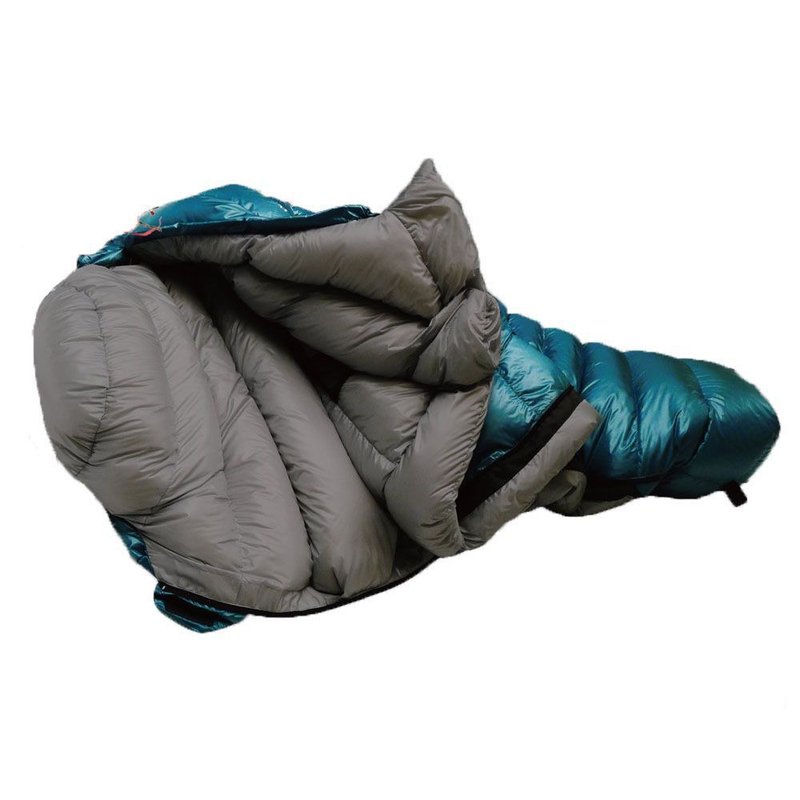 【Outdoorbase】SnowMonster頂級羽絨保暖睡袋(孔雀綠)-24660 - 露營用品 - 羽絨 