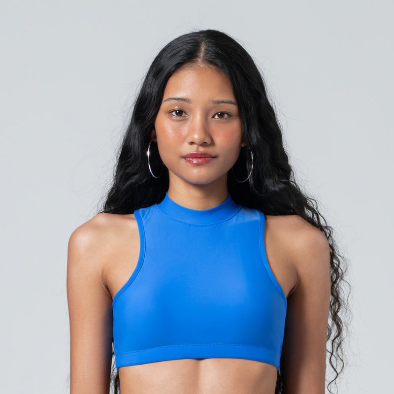 PALACE BLUE HALTER NECK CROPPED TOP - 女泳衣/比基尼 - 其他材質 